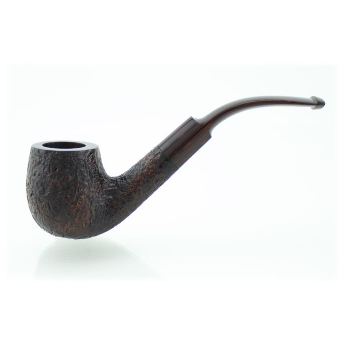 DUNHILL CUMBERLAND 4202 SANDBLASTED PIPE GROUP 4 BENT BILLIARD 0920-DPC4202