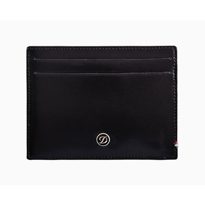 PORTA CARTE DI CREDITO S.T. DUPONT LINEA D PELLE NERA 4 CARTE DI CREDITO 180011 180011
