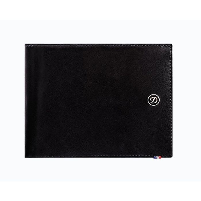PORTAFOGLIO E PORTADOCUMENTO S.T. DUPONT LINEA D PELLE NERA 8 CARTE DI CREDITO 180003 180003
