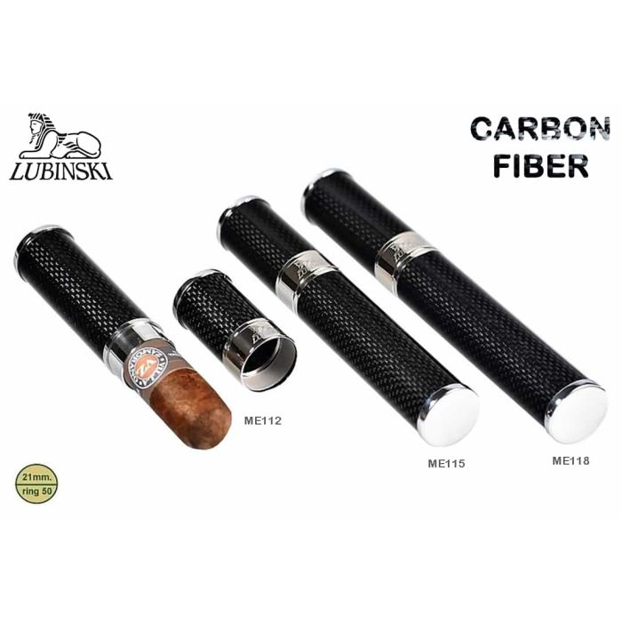 PORTASIGARI LUBINSKI DA TASCA PER 1 SIGARO FIBRA DI CARBONIO ME1 ME1