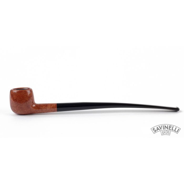 PIPA SAVINELLI CHURCHWARDEN 901 OVALINA DRITTA LISCIA MARRONE P124LM-901