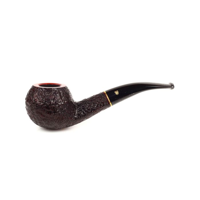 PIPA SAVINELLI ROMA 673 KS RHODESIAN CURVA RUSTICATA BORGOGNA P104R-673