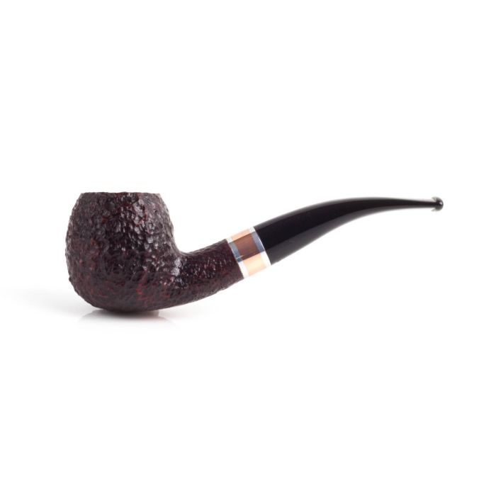 PIPA SAVINELLI MARTE 626 APPLE CURVA RUSTICATA BORDEAUX NERA P324Z-626