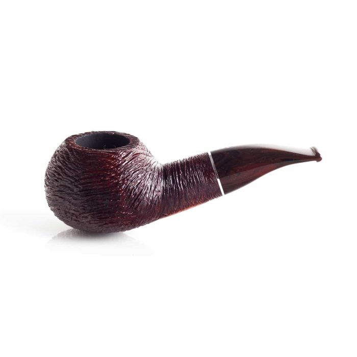 PIPA SAVINELLI MEGA 320 EX AUTHOR SEMICURVA RUSTICATA MARRONE P358ZMC-320