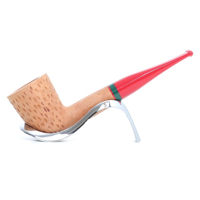 SAVINELLI STRAWBERRY 409 RUSTICATED NATURAL PIPE  P447ZNG-409
