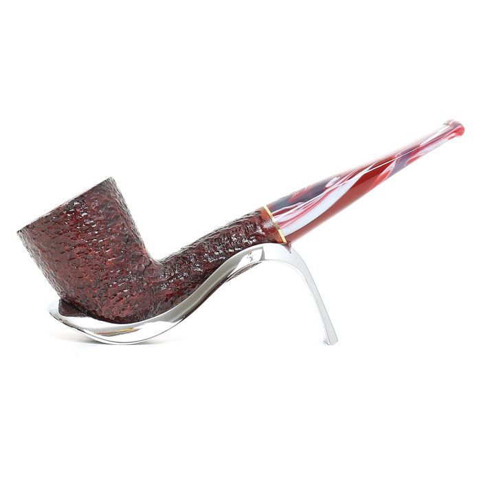 SAVINELLI VIGNA 409 RUSTICATED BURGUNDY PIPE P444ZBX-409