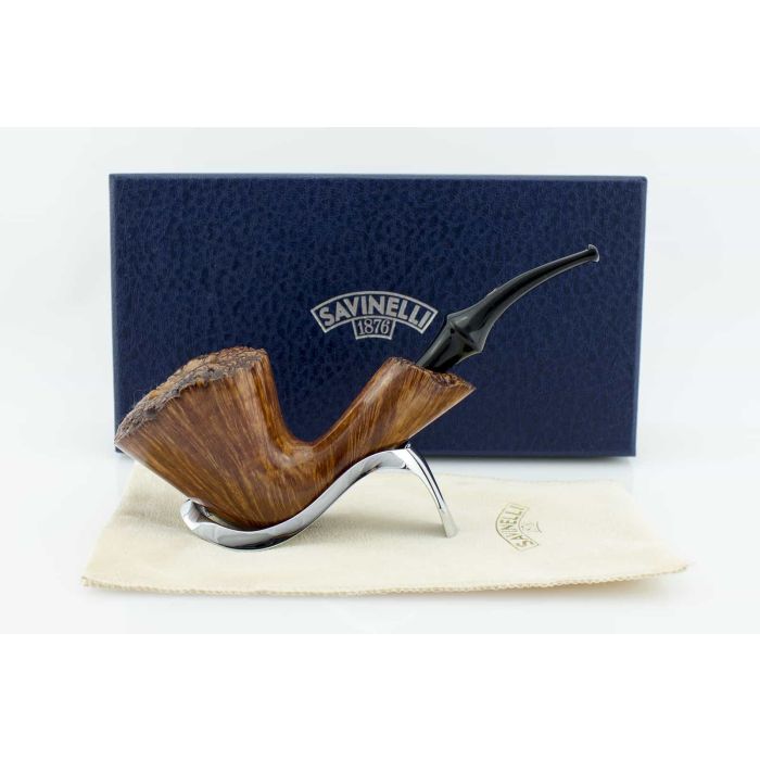 PIPA SAVINELLI ARTISAN LIBERA SEMICURVA MARRONE CHIARO LISCIA PF155LMC - 3 - 01 PF155LMC-3-01