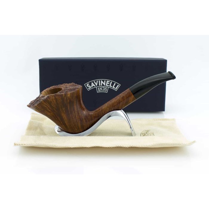PIPA SAVINELLI ARTISAN LIBERA SEMICURVA MARRONE CHIARO LISCIA PF155LMC - 9 - 02 PF155LMC-9-02