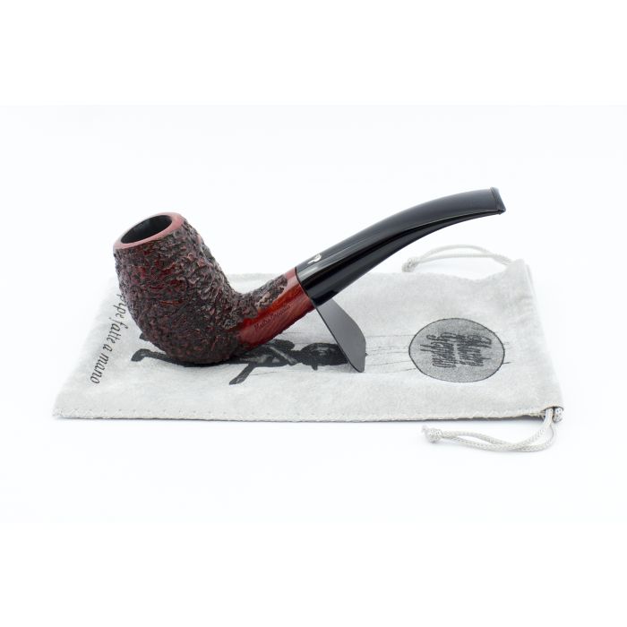 PIPA MASTRO GEPPETTO BILLIARD CURVA MARRONE SCURO RUSTICATA PMGR010 PMGR010