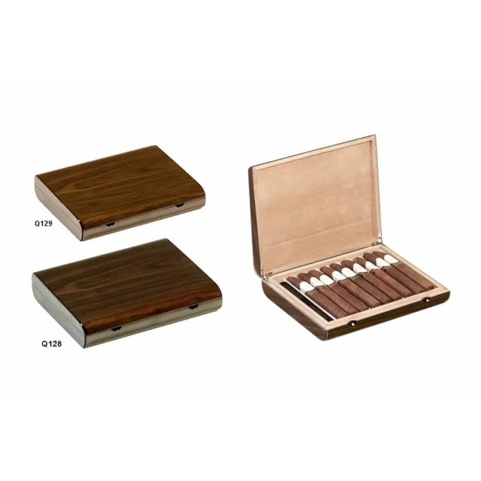 SCATOLA HUMIDOR PORTASIGARI UMIDIFICATORE  LUBINSKI  DA VIAGGIO 9 SIGARI Q128-Q129