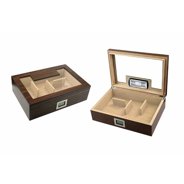 SCATOLA HUMIDOR PORTASIGARI UMIDIFICATORE 50 SIGARI LUBINSKI DIVISORI MAGNETICI Q279