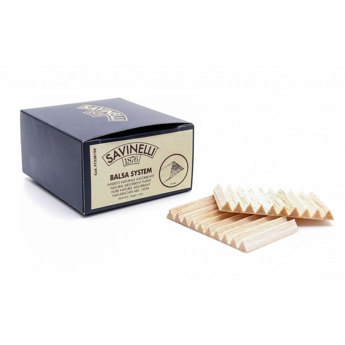 FILTRI PER PIPA SAVINELLI BALSA 6 MM CONFEZIONE 100 PZ F733B100