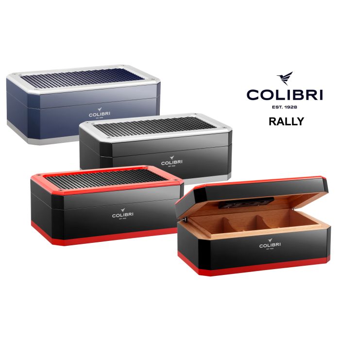 COLIBRI RALLY TABLE HUMIDIFIER HUMIDOR FOR 125 CIGARS QZ360T