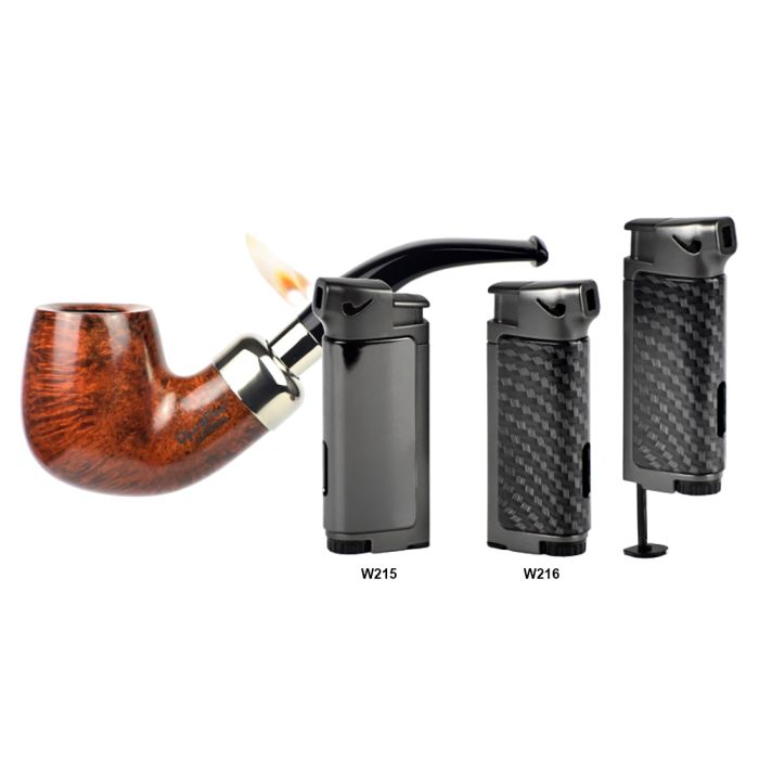 ACCENDINO PER PIPA LUBINSKI JEAN CLAUDE DUNDEE FIAMMA ORIZZONTALE CON PIGINO W215-W216