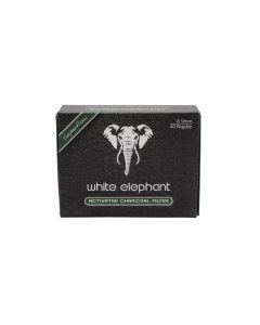 FILTRI PIPA WHITE ELEPHANT CARBONE ATTIVO 9 MM 40 PZ TWE040AC9S