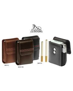 PORTAPACCHETTO LUBINSKI IN PELLE DI NAPPA CON DECORAZIONE SULLA PATTA NN727 NN727