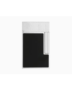 ACCENDINO S.T. DUPONT LIGNE 2 MICRO PUNTA DIAMANTE PALLADIO LACCATO NERO OPACO C16602N