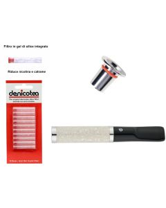 BOCCHINO DENICOTEA TWIN MADREPERLA PER SIGARETTA CLASSICA E SLIM + 10 FILTRI HD051