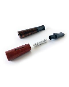 BOCCHINO PER SIGARO TOSCANO FUMA TOSCANI MARINI RADICA E METACRILATO FILTRO 9 MM - DIAMETRO 11 MM M511