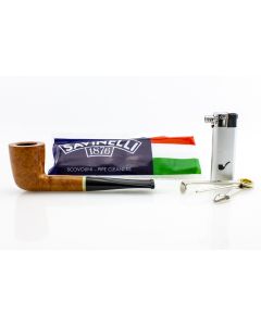PIPA SAVINELLI PRIMO FUMO 409 DUBLIN DRITTA LISCIA CON FILTRO E KIT ACCESSORI P288-409-KIT