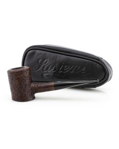 PIPA SASIENI 4 DOT RUFF ROOT WALNUT SANDBLASTED PASY25-SA4DOTRRWS-02 POKER PASY25-SA4DOTRRWS-02-POKER