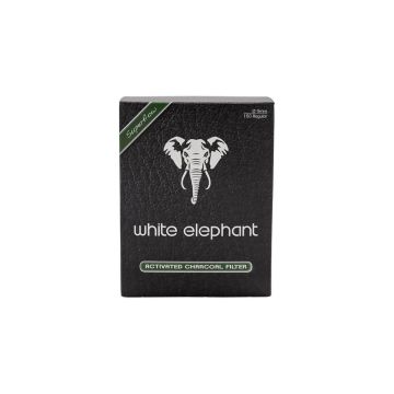 FILTRI PIPA WHITE ELEPHANT CARBONE ATTIVO 9 MM CONFEZIONE 150 PZ TWE150AC9S