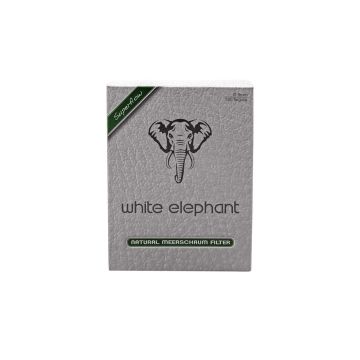 FILTRI PIPA WHITE ELEPHANT SCHIUMA DI MARE SEPIOLITE NATURALE 9 MM CONFEZIONE 150 PZ TWE150NM9S