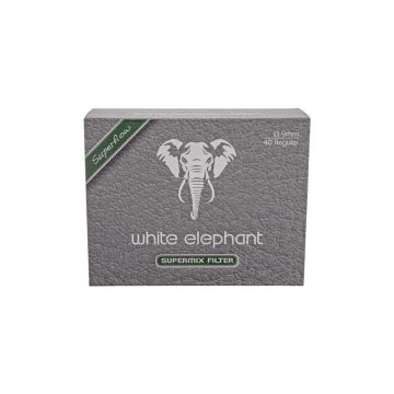 FILTRI PIPA WHITE ELEPHANT SUPER MIX 9 MM 40 PZ TWE40MIX9S