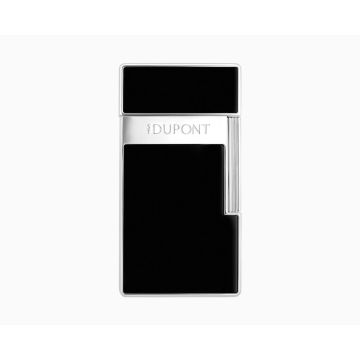 S.T. DUPONT BIGGY SHINY BLACK CHROME LIGHTER