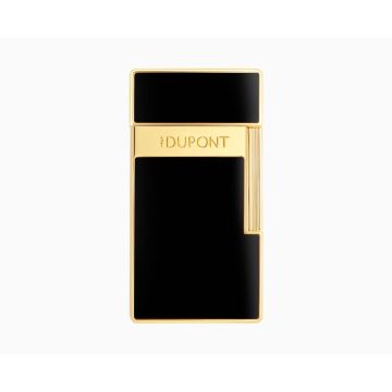 S.T. DUPONT BIGGY SHINY BLACK GOLD LIGHTER