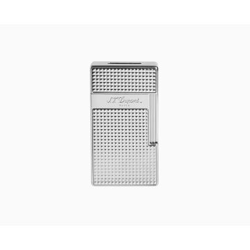 S.T. DUPONT BIGGY DIAMOND HEAD SILVER CHROME LIGHTER 025010