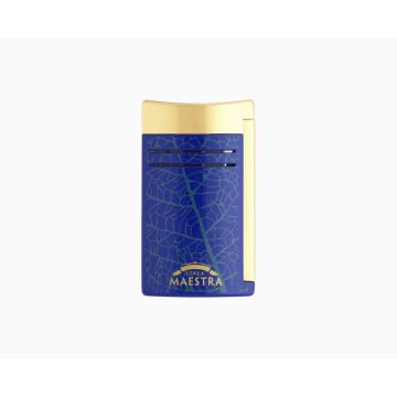S.T. DUPONT MAXIJET PARTAGÁS LÍNEA MAESTRA BLUE / YELLOW GOLD LIMITED EDITION LIGHTER 020095