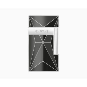 S.T. DUPONT SLIMMY FIRE X BLACK/CHROME LIGHTER