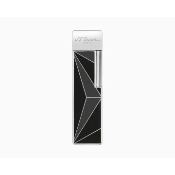 S.T. DUPONT TWIGGY FIRE X BLACK/CHROME LIGHTER 030070