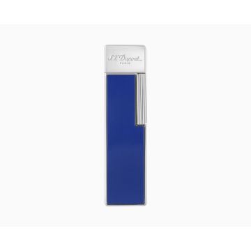 S.T. DUPONT TWIGGY BRIGHT BLUE CHROME LIGHTER 030005