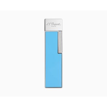 S.T. DUPONT TWIGGY BRIGHT TURQUOIS CHROME LIGHTER 030007