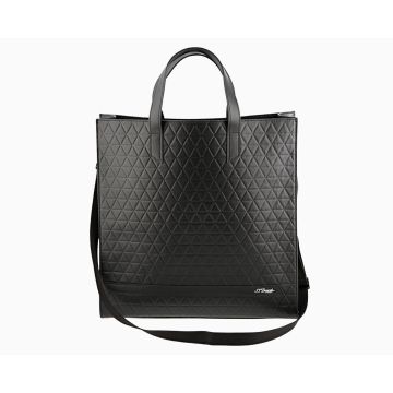 BORSA SHOPPER TOTE BAG S.T. DUPONT FIREHEAD PELLE NERA 160007