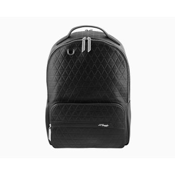 S.T. DUPONT FIREHEAD BLACK LEATHER BACKPACK 160004