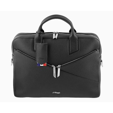 BORSA PORTADOCUMENTI S.T. DUPONT NEO CAPSULE PELLE MARTELLATA NERA 181241