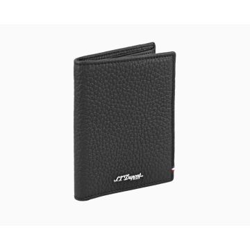 PORTAFOGLIO ALTO S.T. DUPONT NEO CAPSULE PELLE MARTELLATA NERA 180206