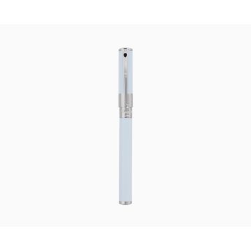 S.T. DUPONT D-INITIAL ROLLER PASTEL BLUE AND CHROME PEN 262279