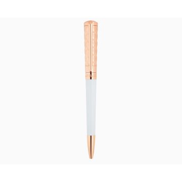 PENNA S.T. DUPONT A SFERA LIBERTE BIANCA ORO ROSA 465227F