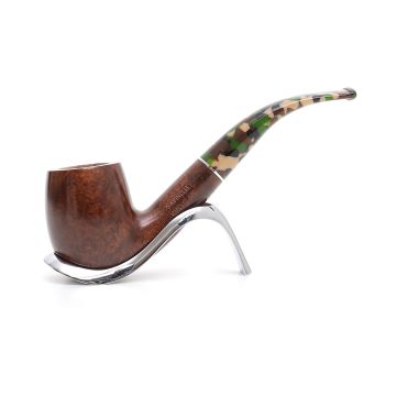 SAVINELLI CAMOUFLAGE 606 KS BILLIARD BENT SMOOTH PIPE P404LMS-606
