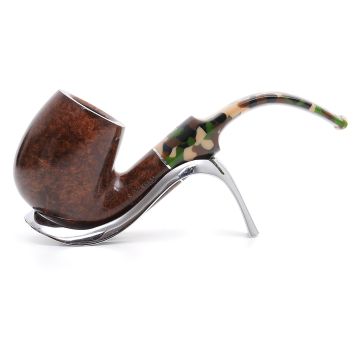 SAVINELLI CAMOUFLAGE 614 BILLIARD BENT SMOOTH PIPE P404LMS-614