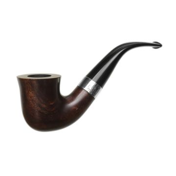 PIPA PETERSON ARAN SMOOTH NICKEL MOUNTED 05 FISHTAIL 9MM CALABASH ANM05----N---FF