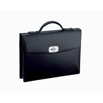BORSA VALIGETTA VENTIQUATTRORE S.T. DUPONT LINEA D PELLE NERA 181000 181000