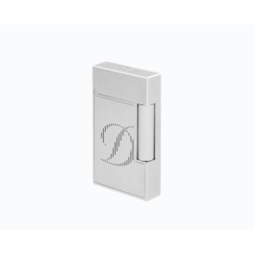 ACCENDINO S.T. DUPONT LINEA 2 CLING FINITURA PLATINO MICRODIAMOND BLASONE C16606