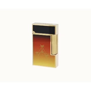 S.T. DUPONT LIGNE 2 GOLDEN YELLOW MONTECRISTO LE CREPUSCULE LIMITED EDITION LIGHTER C16036