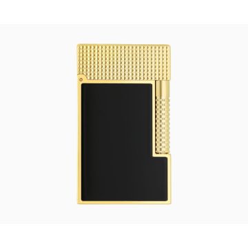 ACCENDINO S.T. DUPONT LE GRAND CLING LACCATO NERO ORO GIALLO C23790CL