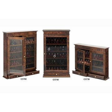 VETRINA PORTAPIPE LUBINSKI LEGNO RADICA NOCE C5736-C5740-C5760 C57